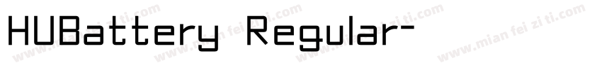 HUBattery Regular字体转换